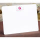 Modern Heart Flat Note Cards - Raised Ink Image 1 of 2